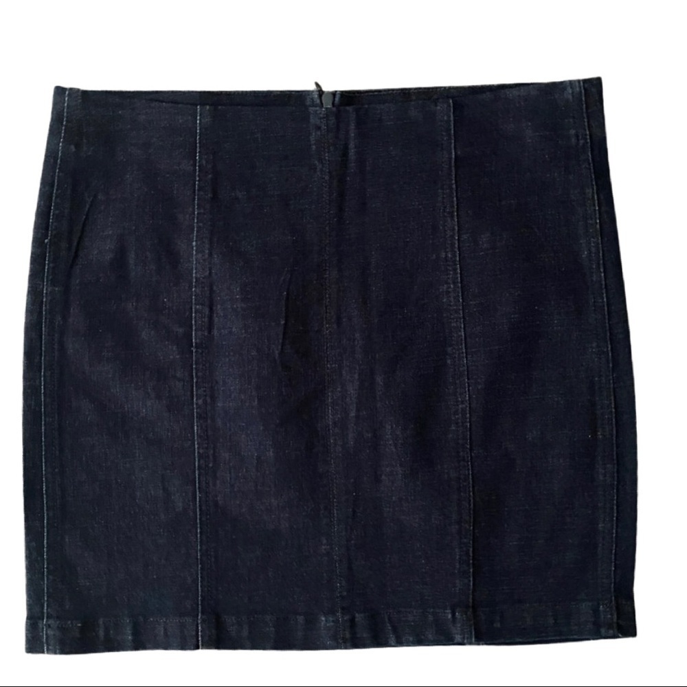 Chelsea & Violet Denim Mini Skirt. NWOT. Bought for pics but not worn Dark Blue